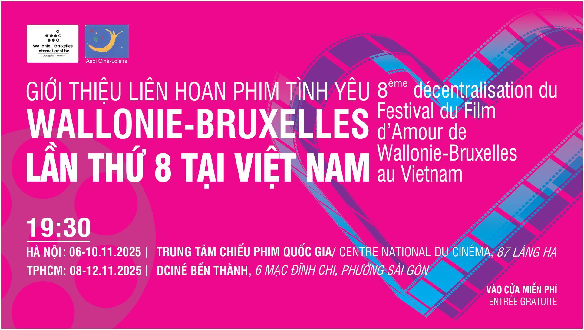 LIÊN HOAN PHIM TÌNH YÊU WALLONIE-BRUXELLES LẦN THỨ 8