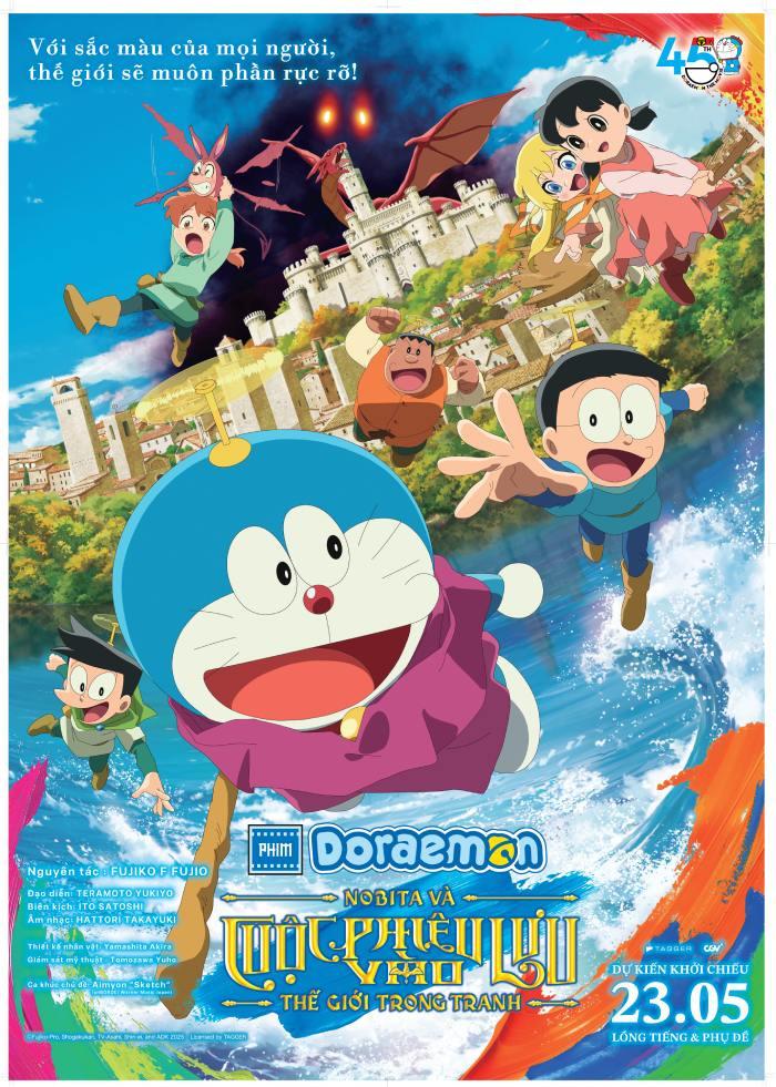 PHIM ĐIỆN ẢNH DORAEMON: NOBITA VÀ CUỘC PHIÊU LƯU VÀO THẾ GIỚI TRONG TRANH - P - Lồng Tiếng
